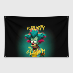 Флаг-баннер Клоун Красти из Симпсонов