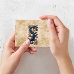 Поздравительная открытка Irezumi японский дракон-змей - фото 2