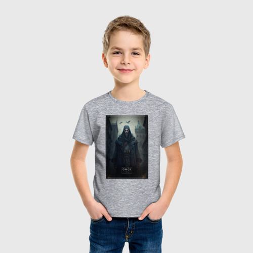 Детская футболка хлопок с принтом Омск - персонаж, фото на моделе #1