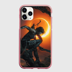 Чехол для iPhone 11 Pro матовый Lara Croft