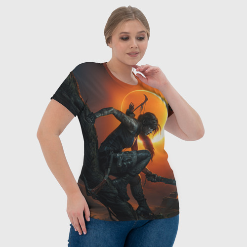 Женская футболка 3D Lara Croft, цвет 3D печать - фото 6