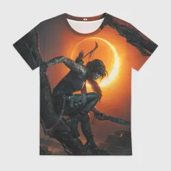 Женская футболка 3D Lara Croft