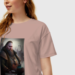 Женская футболка хлопок Oversize Хабаровск - персонаж - фото 2