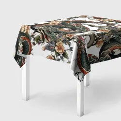 Скатерть 3D Тату японский дракон
