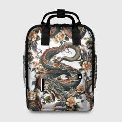 Женский рюкзак 3D Тату японский дракон