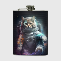 Фляга Космический кот в открытом космосе