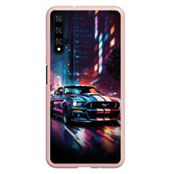 Чехол для Honor 20 Форд мустанг в ночи тройная скорость