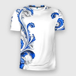 Мужская футболка 3D Slim Русские узоры