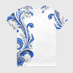 Женская футболка 3D Русские узоры