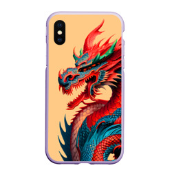 Чехол для iPhone XS Max матовый Japan dragon - tattoo art