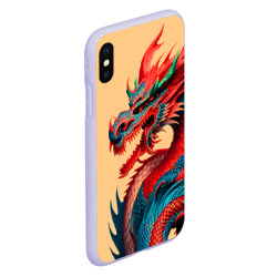 Чехол для iPhone XS Max матовый Japan dragon - tattoo art - фото 2