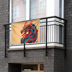 Флаг-баннер Japan dragon - tattoo art - фото 2