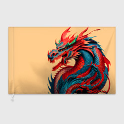 Флаг 3D Japan dragon - tattoo art