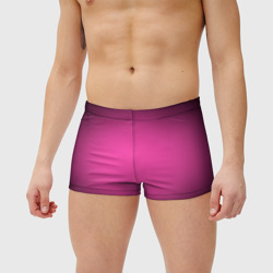 Мужские купальные плавки 3D Кислотный розовый с градиентом - фото 2