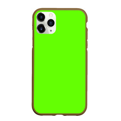 Чехол для iPhone 11 Pro Max матовый Кислотный зеленый