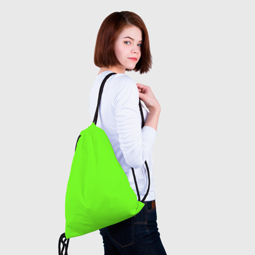 Рюкзак-мешок 3D Кислотный зеленый - фото 5