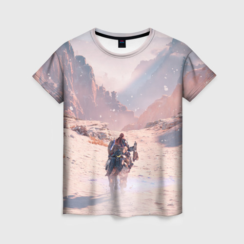 Женская футболка 3D Horizon зима, цвет 3D печать