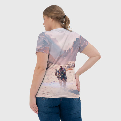 Женская футболка 3D Horizon зима, цвет 3D печать - фото 7