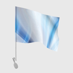 Флаг для автомобиля Светлые синие и голубые волны