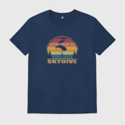 Мужская футболка хлопок Skydive спорт настоящих экстремалов