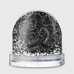 Игрушка Снежный шар Дракон - унесенные призраками: тату на черном