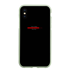 Чехол для iPhone XS Max матовый Надпись Future loading