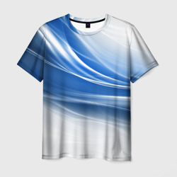 Мужская футболка 3D Ледяной поток ветра