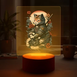 Светильник-ночник Самурай кот - фото 2