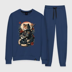 Женский костюм хлопок Самурай кот