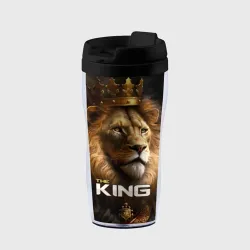 Термокружка-непроливайка Лев в короне - The King