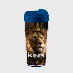 Термокружка-непроливайка Лев в короне - The King