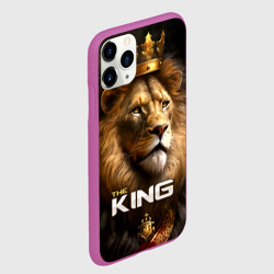 Чехол для iPhone 11 Pro матовый Лев в короне - The King - фото 2