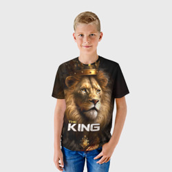 Детская футболка 3D Лев в короне - The King - фото 2