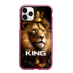 Чехол для iPhone 11 Pro Max матовый Лев в короне - The King