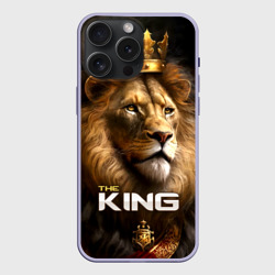 Чехол силиконовый для Apple iPhone 15 Pro Мax матовый Лев в короне - The King