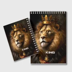 Блокнот Лев в короне - The King - фото 2