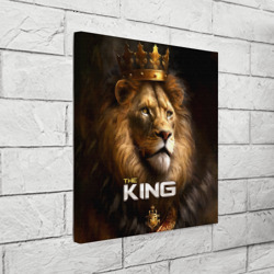 Холст квадратный Лев в короне - The King - фото 2