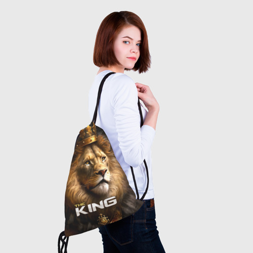Рюкзак-мешок 3D Лев в короне - The King - фото 5