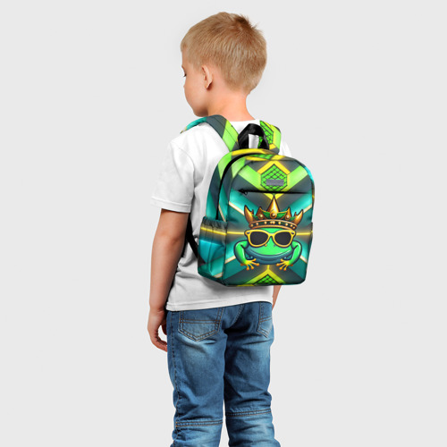 Детский рюкзак 3D с принтом Царевна Лягушка, фото на моделе #1