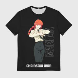 Мужская футболка 3D Макима из аниме Человек бензопила