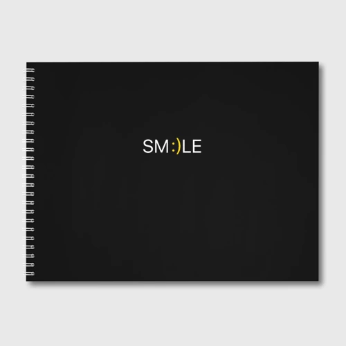 Альбом для рисования Надпись smile