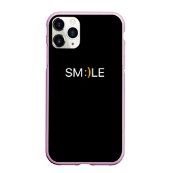 Чехол для iPhone 11 Pro Max матовый Надпись smile