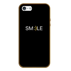 Чехол для iPhone 5/5S матовый Надпись smile