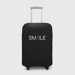 Чехол для чемодана 3D Надпись smile