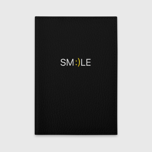 Обложка для автодокументов Надпись smile, цвет зеленый