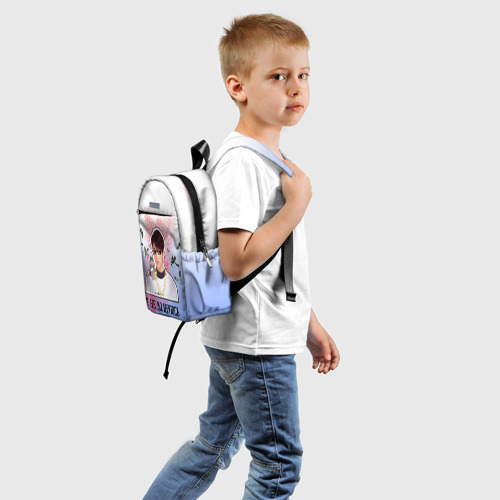Детский рюкзак 3D с принтом Дерзкий Чонгук, вид сзади #1