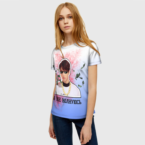 Женская футболка 3D с принтом Дерзкий Чонгук, фото на моделе #1