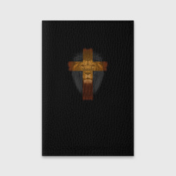 Обложка для паспорта матовая кожа Львиный крест