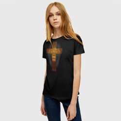 Женская футболка 3D Львиный крест - фото 2