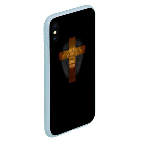 Чехол для iPhone XS Max матовый с принтом Львиный крест, вид сбоку #3